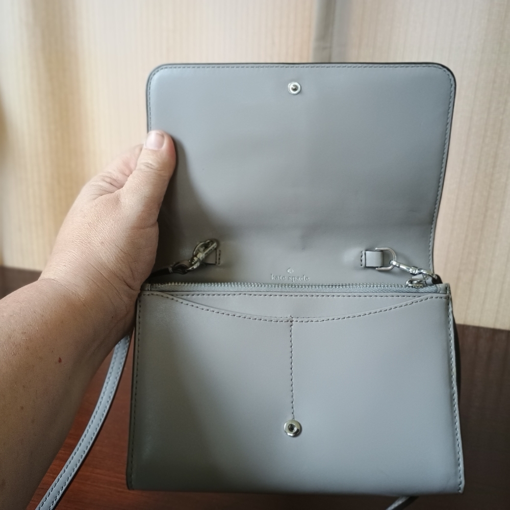 Kate Spade Kerri Crossbody Bag, Color Brushed Steel - Picture 2 of 3